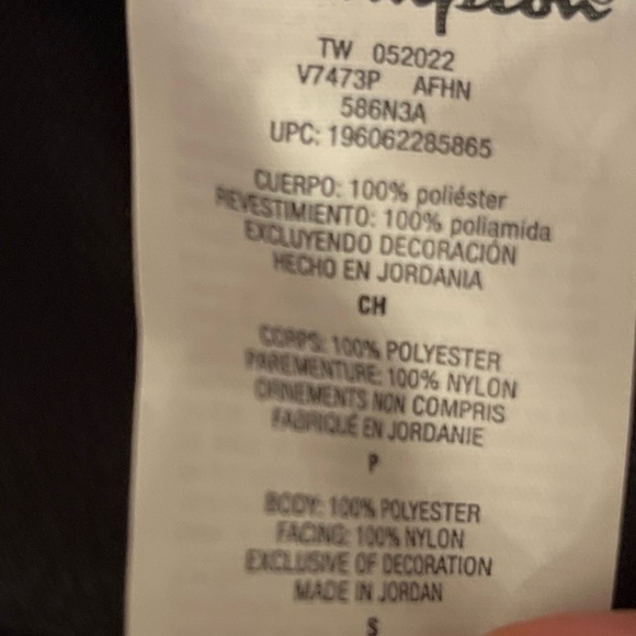 NEW Champion Camoflauge Cozy High Pile Vest, Script Logo sze S Black/Grey Unisex - Picture 12 of 16